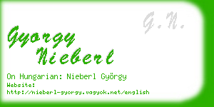 gyorgy nieberl business card